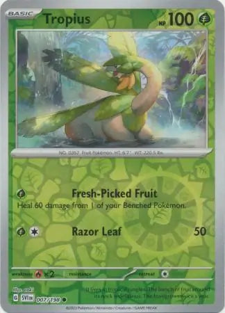 Tropius Reverse Holo 007