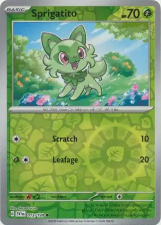 Sprigatito Reverse Holo 013