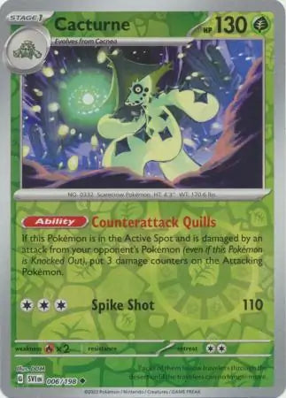 Cacturne Reverse Holo 006